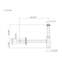 Dornbracht Geruchverschluss rund, Chrom, 10060970... DORNBRACHT-10060970-00 4029011341410 (Abb. 1)
