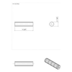 Dornbracht Hebel Tara mit linearer Struktur für Waschtischarmaturen, Dark Brass... DORNBRACHT-11171882-39 4099477345963 (Abb. 1)
