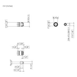 Dornbracht Verlängerung Serienneutral 12070970 20mm... DORNBRACHT-1207097090 4029011372766 (Abb. 1)