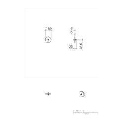 Dornbracht Madison Befestigung für zweiseitige Glasmontage, 1235897090... DORNBRACHT-1235897090 4029011717802 (Abb. 1)