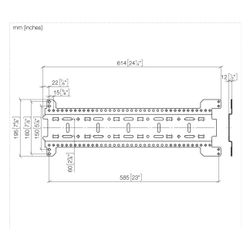 Dornbracht Montageschiene Symetrics xGRID 555x135x12mm, 3 Stück... DORNBRACHT-1238097090 4099477015408 (Abb. 1)
