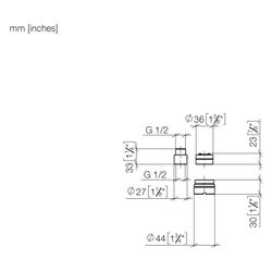 Dornbracht Verlängerung 20mm für 35 860 970 90... DORNBRACHT-1286997090 4029011857430 (Abb. 1)