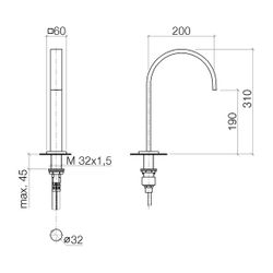 Dornbracht MEM Waschtisch-Standauslauf ohne Ablaufgarnitur 13716782 chrom... DORNBRACHT-13716782-00 4029011688454 (Abb. 1)