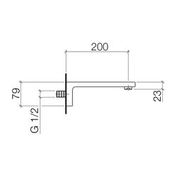 Dornbracht LULU Wannenauslauf für Wandmontage 13801710 platin matt... DORNBRACHT-13801710-06 4029011434587 (Abb. 1)