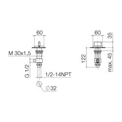 Dornbracht CL.1 Seitenventil linksschließend 20001706 chrom... DORNBRACHT-20001706-00 4029011705373 (Abb. 1)
