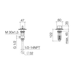 Dornbracht CL.1 Seitenventil rechtsschließend 20005705 Dark Platinum matt... DORNBRACHT-20005705-99 4029011796760 (Abb. 1)