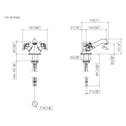 Dornbracht Waschtisch-Einlochbatterie Madison mit Ablaufgarnitur, Ausladung 130... DORNBRACHT-22500360-43 4099477488585 (Abb. 1)
