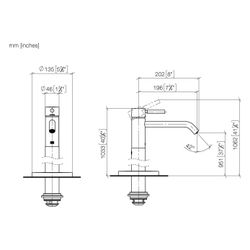 Dornbracht Waschtisch-Einhandbatterie Meta mit Standrohr, Ausladung 196mm, star... DORNBRACHT-22584660-43 4099477463476 (Abb. 1)