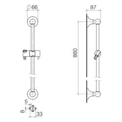 Dornbracht Madison Duschgarnitur ohne Handbrause 26413360 Messing... DORNBRACHT-26413360-09 4029011912986 (Abb. 1)
