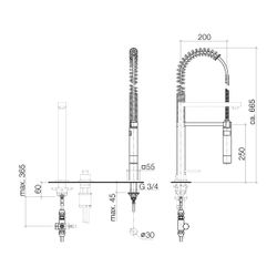 Dornbracht Profibrausegarnitur Serienneutral 27784970 chrom... DORNBRACHT-27784970-00 4029011473784 (Abb. 1)