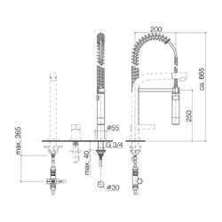 Dornbracht Profibrausegarnitur Serienneutral 27789970 platin... DORNBRACHT-27789970-08 4029011894756 (Abb. 1)