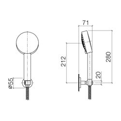 Dornbracht Meta Schlauchbrausegarnitur 27805625 schwarz matt... DORNBRACHT-27805625-33 4029011784064 (Abb. 1)