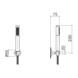 Dornbracht Meta Schlauchbrausegarnitur 27806625 chrom... DORNBRACHT-27806625-00 4029011416941 (Abb. 1)