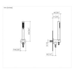 Dornbracht Schlauchbrausegarnitur, integ. Brausehalter Meta FlowReduce 6,8l... DORNBRACHT-27812660-260010 4099477414423 (Abb. 1)