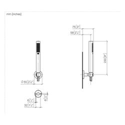 Dornbracht Schlauchbrausegarnitur Meta 15l/min Rosette 55mm Brauseabgang G 3/8"... DORNBRACHT-27816625-47 4099477416229 (Abb. 1)