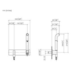 Dornbracht Gießrohr mit Abdeckplatte 240x60mm 15l/min Anschluss G 1/2", Light G... DORNBRACHT-27838979-27 4099477208015 (Abb. 1)