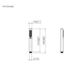 Dornbracht Handbrause 15 l/min Serienneutral 28019979 platin matt... DORNBRACHT-28019979-06 4029011908996 (Abb. 1)