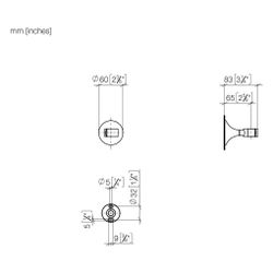 Dornbracht Brausehalter Vaia, Rosette 60mm, Dark Brass gebürstet... DORNBRACHT-28050809-39 4099477347882 (Abb. 1)