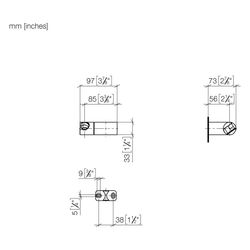 Dornbracht Brausehalter schwenkbar 75 Grad, Light Gold, 28060970-26... DORNBRACHT-28060970-26 4099477187402 (Abb. 1)