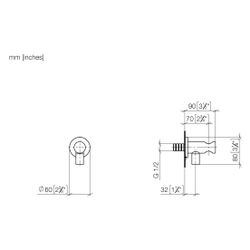 Dornbracht Wandanschlussbogen Meta mit integriertem Brausehalter Brauseabgang G... DORNBRACHT-28490660-43 4099477464824 (Abb. 1)