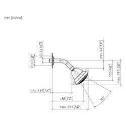 Dornbracht Kopfbrause Madison 9l/min, Dark Brass gebürstet... DORNBRACHT-28508360-39 4099477390703 (Abb. 1)