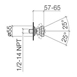 Dornbracht Madison Seitenbrause ohne Mengenregulierung 28518360 platin matt... DORNBRACHT-28518360-06 4029011482618 (Abb. 1)