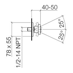 Dornbracht LULU Seitenbrause ohne Mengenregulierung 28518710 chrom... DORNBRACHT-28518710-00 4029011435263 (Abb. 1)