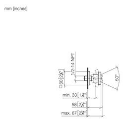 Dornbracht Seitenbrause MEM 5l/min Brausekopf 55mm Kugelgelenk 25 Grad schwenkb... DORNBRACHT-28518782-27 4099477208497 (Abb. 1)