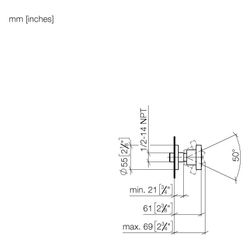 Dornbracht Seitenbrause ohne Mengenregulierung FlowReduce schwenkbar Horizontal... DORNBRACHT-28518979-43 4099477464923 (Abb. 1)