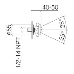 Dornbracht Seitenbrause ohne Mengenregulierung FlowReduce schwenkbar Horizontal... DORNBRACHT-28518979-93 4029011944963 (Abb. 1)