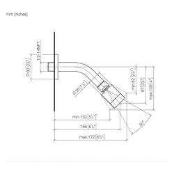 Dornbracht Kopfbrause Ausladung 156mm 8l/min Anschluss G 1/2", Dark Chrome... DORNBRACHT-28613970-19 4099477442938 (Abb. 1)