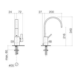 Dornbracht MEM Waschtisch-Einhandmischer mit Ablaufgarnitur 33501782 chrom... DORNBRACHT-33501782-00 4029011673399 (Abb. 1)