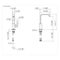 Dornbracht Waschtisch-Einhandbatterie IMO starrer Auslauf 165mm mit hohem Ausla... DORNBRACHT-33526671-19 4099477159836 (Abb. 1)