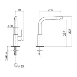 Dornbracht Elio Einhebelmischer 33800790 Messing gebürstet... DORNBRACHT-33800790-28 4029011899690 (Abb. 1)