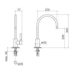 Dornbracht Tara Classic Einhandmischer 33826888 chrom... DORNBRACHT-33826888-00 4029011454905 (Abb. 1)