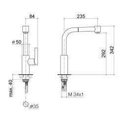Dornbracht Elio Einhandmischer Pull-out mit Brausefunktion 33870790 chrom... DORNBRACHT-33870790-00 4029011459634 (Abb. 1)