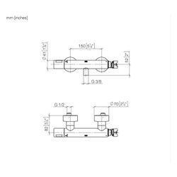 Dornbracht Brause-Thermostat für Wandmontage FlowReduce ohne Mengenreguliergrif... DORNBRACHT-34445979-99 4099477406152 (Abb. 1)