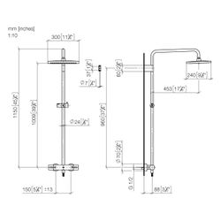 Dornbracht Symetrics Shower Pipe Serienspezifisch 34459980 schwarz matt... DORNBRACHT-34459980-33 4029011920707 (Abb. 1)