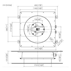 Dornbracht Unterputz-Deckeneinbaukasten für Deckeneinbau flächenbündig Durchmess... DORNBRACHT-3503397090 4029011951961 (Abb. 1)