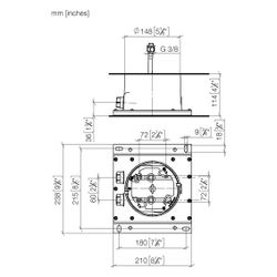 Dornbracht Unterputz-Deckeneinbaukasten mit Deckenanbindung 2x Anschluss IG 1/2"... DORNBRACHT-3504197090 4029011953903 (Abb. 1)