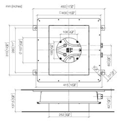 Dornbracht Unterputz-Deckeneinbaukasten für Deckeneinbau flächenbündig 310x250mm... DORNBRACHT-3504397090 4029011952036 (Abb. 1)