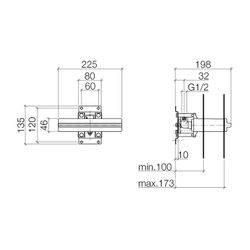 Dornbracht Unterputz-Wandeinbaukasten Anschluss IG 1/2", 3520697090... DORNBRACHT-3520697090 4029011563034 (Abb. 1)