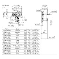 Dornbracht Unterputz-Thermostatmodul Xtool Messing bleifrei 3 Ventile 2x IG 3/4"... DORNBRACHT-3553497090 4029011847943 (Abb. 1)