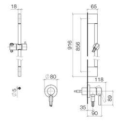 Dornbracht Meta Unterputz-Einhandmischer Serienspezifisch 36013660 schwarz matt... DORNBRACHT-36013660-33 4029011920523 (Abb. 1)