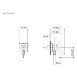Dornbracht Unterputz-Einhandmischer mit Abdeckplatte Serienspezifisch 36045970 ... DORNBRACHT-36045970-06 4029011831386 (Abb. 1)