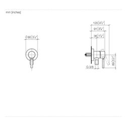 Dornbracht Unterputz-Einhandbatterie Meta mit Abdeckplatte, integr. Brauseansch... DORNBRACHT-36046660-39 4099477349428 (Abb. 1)