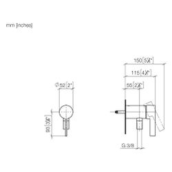 Dornbracht Unterputz-Einhandmischer Serienneutral 36050970 Dark Platinum matt... DORNBRACHT-36050970-99 4029011920455 (Abb. 1)