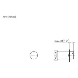Dornbracht Unterputz-Dreiwege-Umstellung Deque Drehumstellung ohne Rosette Grif... DORNBRACHT-36210740-42 4099477210063 (Abb. 1)