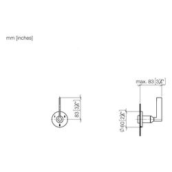 Dornbracht Dreiwege-Umstellung Vaia für Unterputz-Montage, Drehumstellung, 60mm... DORNBRACHT-36210819-00 4029011964640 (Abb. 1)