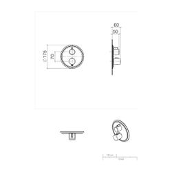 Dornbracht Unterputz-Thermostat Madison mit Einweg-Mengenregulierung, Chrom... DORNBRACHT-36425977-00 4029011717864 (Abb. 1)
